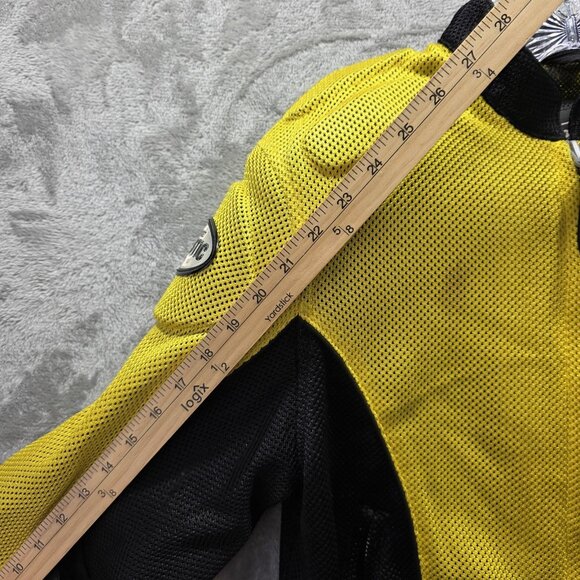 Joe Rocket Jacket Womens Medium Yellow Black Ballistic Series Mesh Motorcycle - Picture 12 of 13